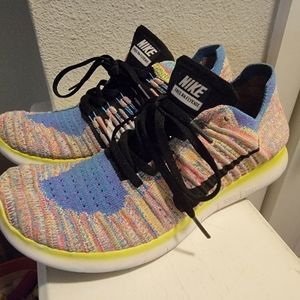 Nike Free RN Flyknit Multicolor Women's Size 8.5